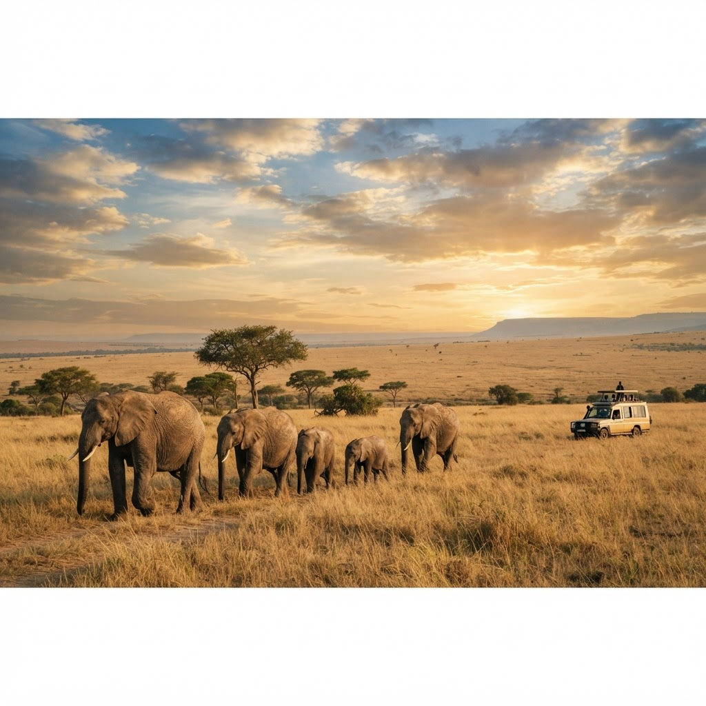 Kenyan savanna in the Masai Mara