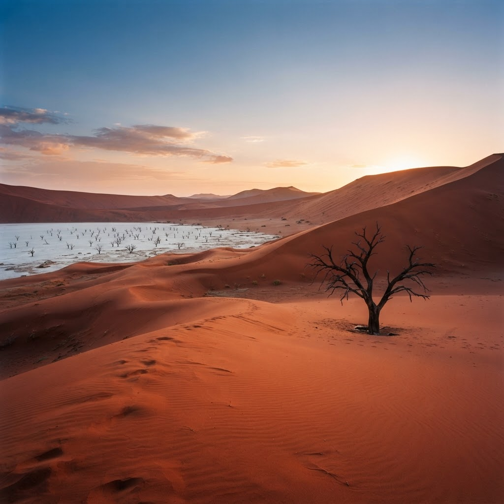 Namibia's desert landscapes and wildlife